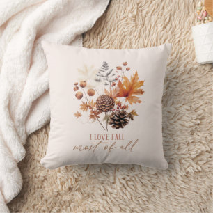 Coussin J'Aime Chuter La Plupart De Tous Les Foliages Feui