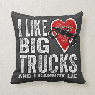Coussin J'aime de GRANDS camions