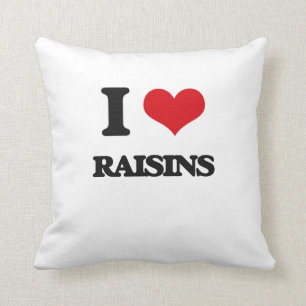 Coussin J'aime des raisins secs