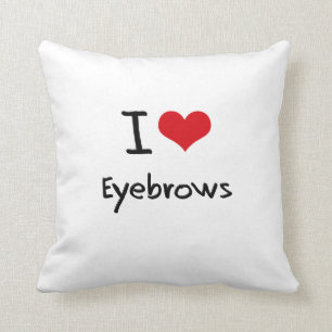 Coussin J'aime des sourcils