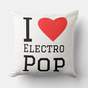 Coussin J'aime électro pop