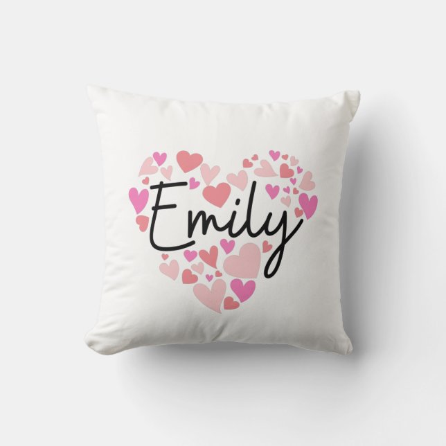Coussin J'aime Emily (Recto)