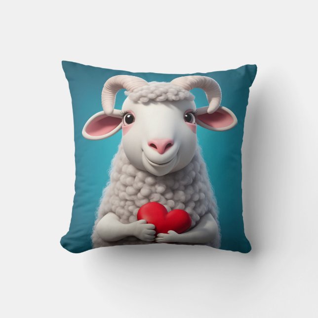 Coussin J'aime Ewe (Recto)