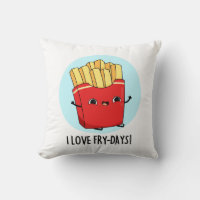 J'Aime Fry-Days Funny French Fries Pun