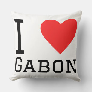 Coussin J'aime gabon