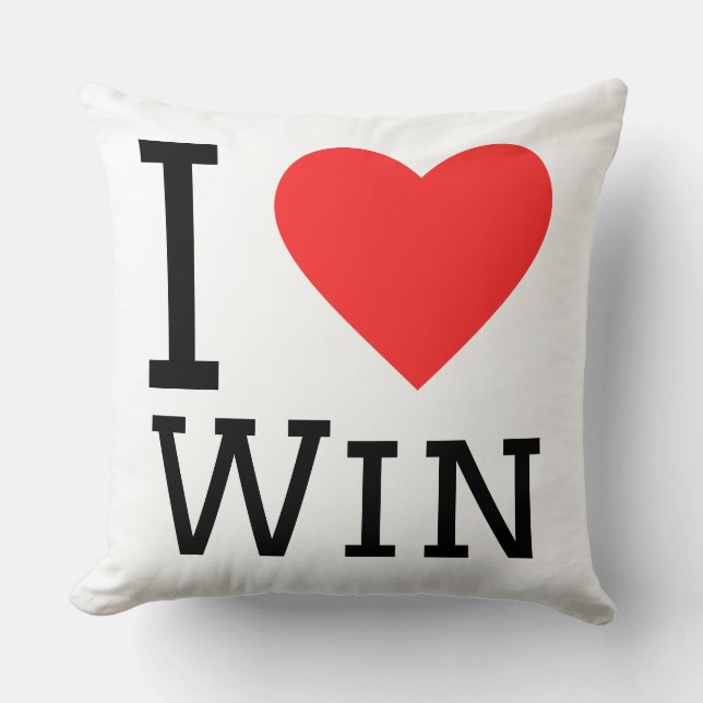 Coussin J'aime gagner (Recto)
