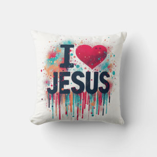 Coussin J'aime Jésus #1