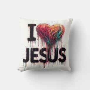 Coussin J'aime Jésus #2