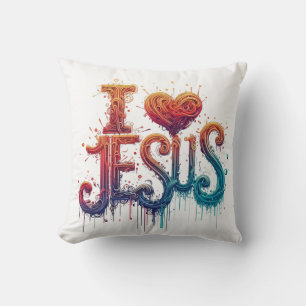 Coussin J'aime Jésus #3