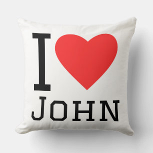 Coussin J'aime john