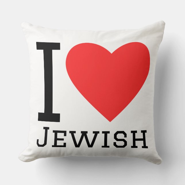 Coussin J'aime juif  (Recto)