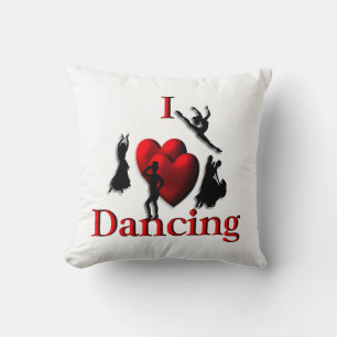 Coussin J'aime la danse de ballet
