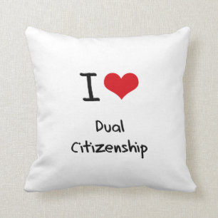 Coussin J'aime la double citoyenneté