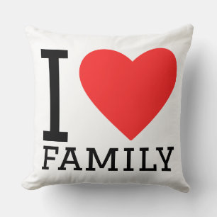 Coussin j'aime la famille