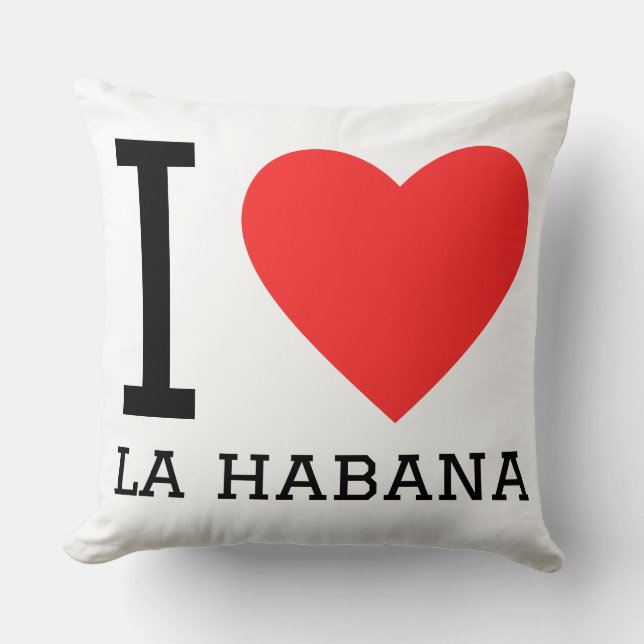 Coussin J'aime la havane (Recto)