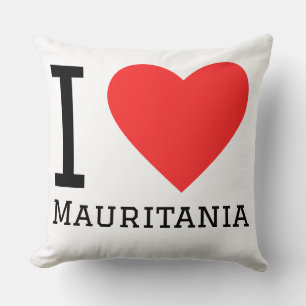 Coussin J'aime la Mauritanie