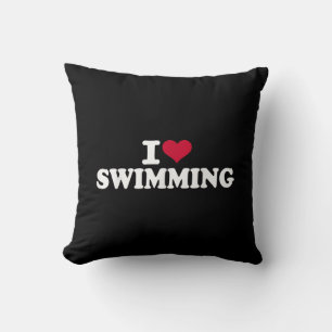 Coussin J'aime la natation
