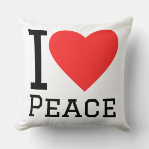 Coussin J'aime la paix