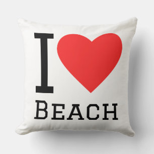 Coussin J'aime la plage