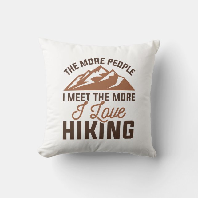 Coussin J'aime la Randonnée (Recto)