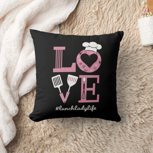 Coussin J'aime la vie de dame de déjeuner Cadeaux drôles d (Couverture)