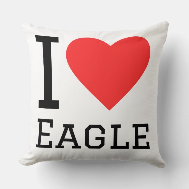 Coussin J'aime l'aigle (Recto)