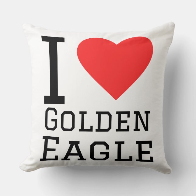 Coussin J'aime l'aigle royal (Recto)