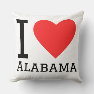 Coussin J'aime l'Alabama