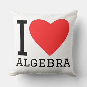 Coussin J'aime l'algèbre