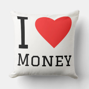 Coussin J'aime l'argent