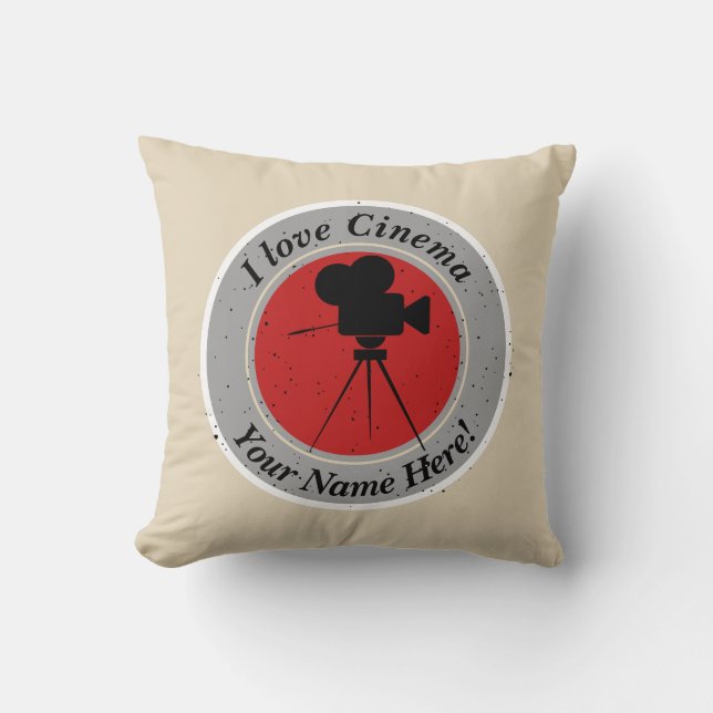 Coussin J'aime le cinéma (Recto)