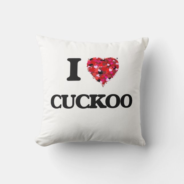 Coussin J'aime le coucou (Recto)