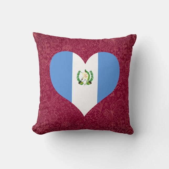 Coussin J'aime le Guatemala (Recto)
