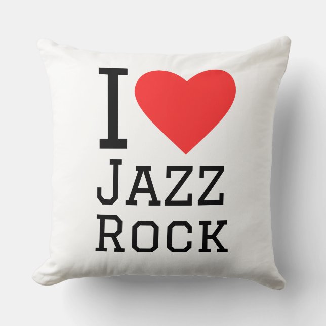 Coussin J'aime le jazz rock (Recto)