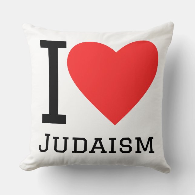 Coussin J'aime le judaïsme  (Recto)