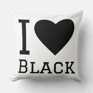 Coussin J'aime le noir