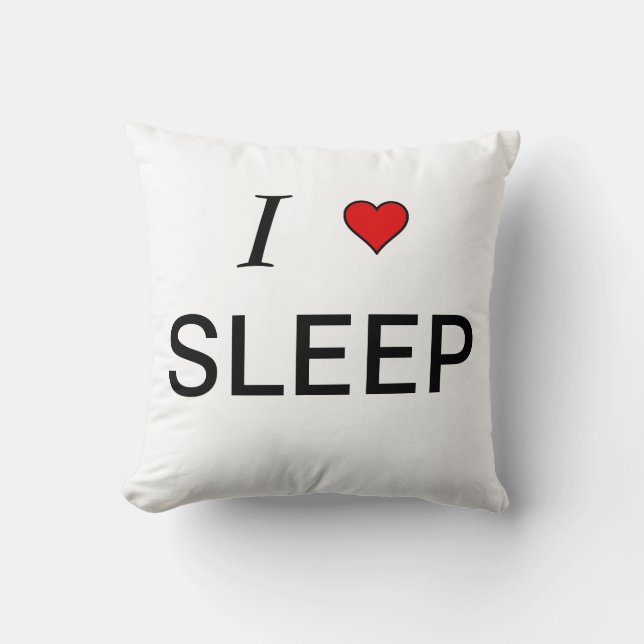 Coussin J'aime le sommeil (Recto)