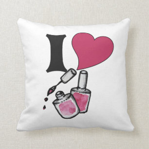 Coussin J'aime le vernis à ongles