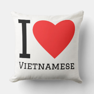 Coussin J'aime le vietnamien