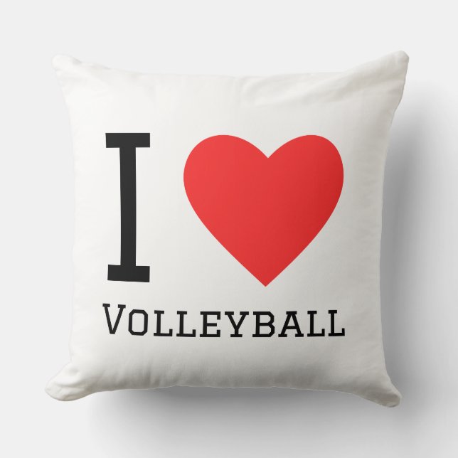 Coussin J'aime le volley-ball  (Recto)