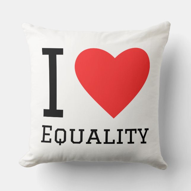 Coussin J'aime l'égalité (Recto)