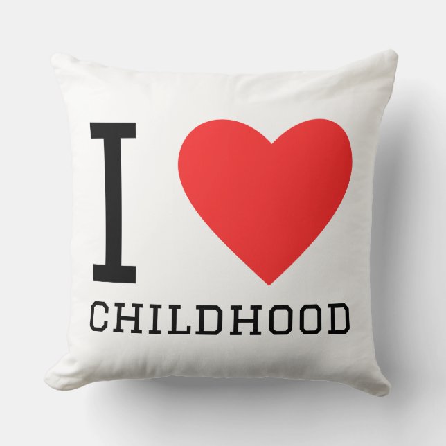 Coussin J'aime l'enfance (Recto)