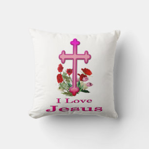 Coussin J'aime les cadeaux de Jésus