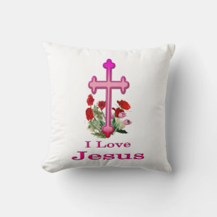 Coussin J'aime les cadeaux de Jésus