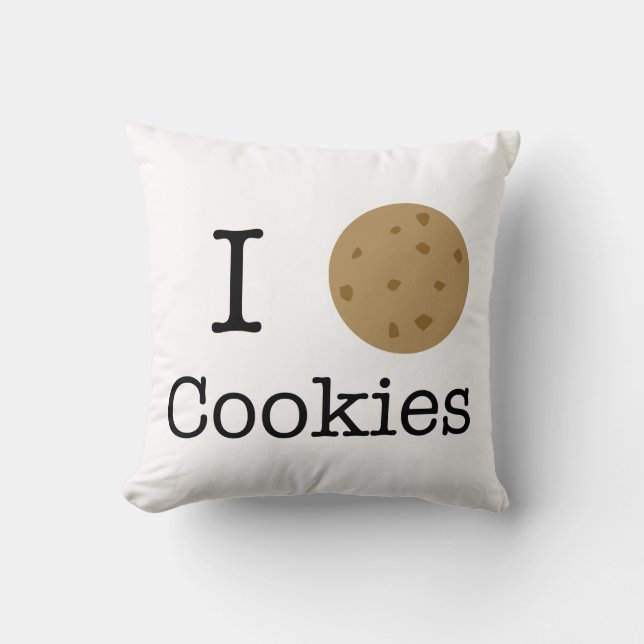 Coussin J'aime les cookies (Recto)