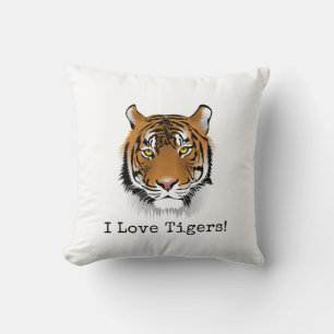 Coussin J'Aime Les Tigres ! Belle