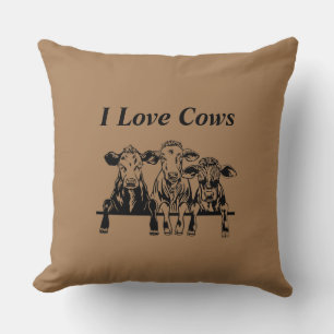Coussin J'aime les vaches