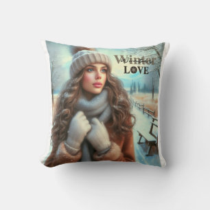 Coussin J'aime l'hiver