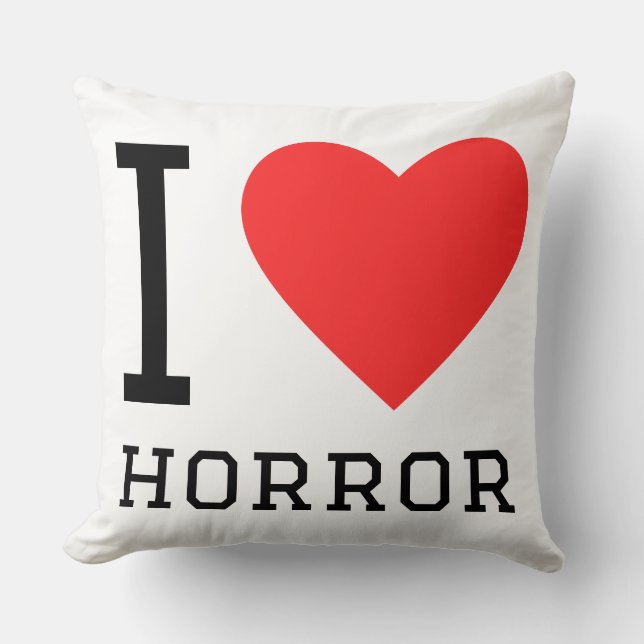 Coussin J'aime l'horreur (Recto)