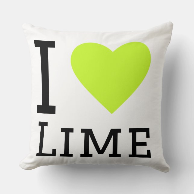 Coussin J'aime lime (Recto)